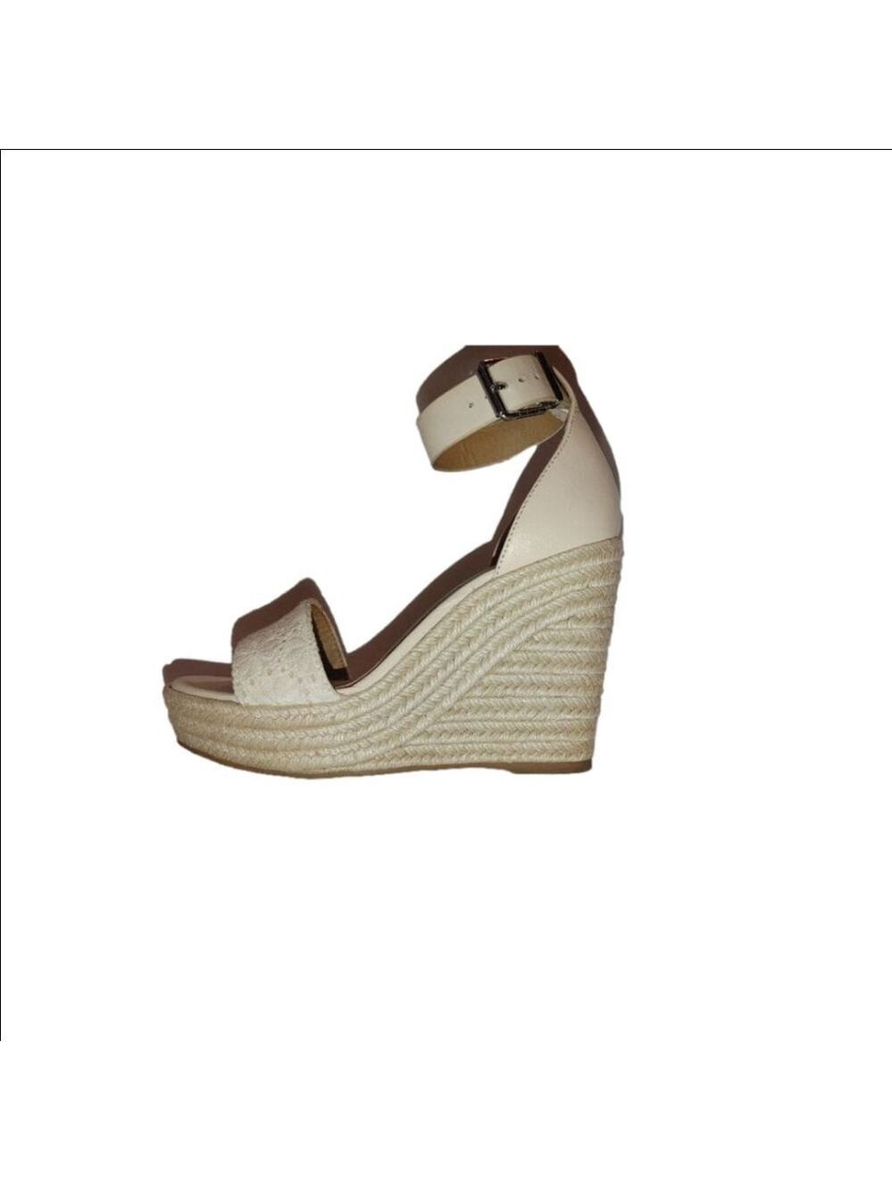 Copper Key Espadrille Wedges Size 6.5M